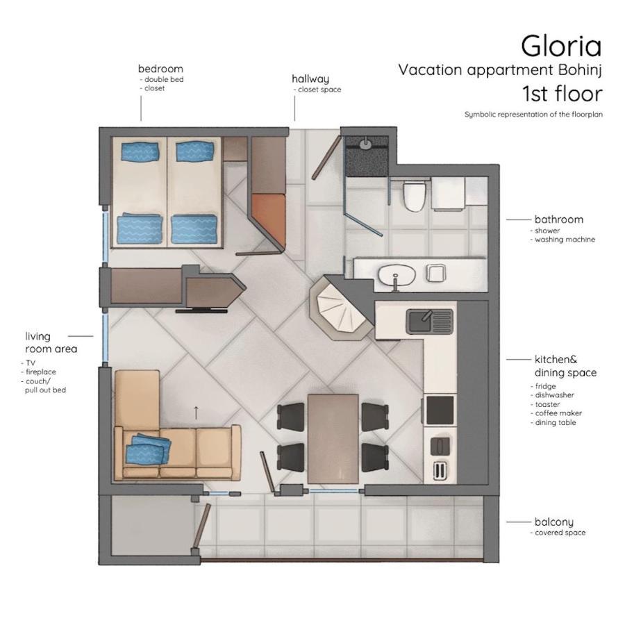Gloria Holiday - Apartment Bohinj Εξωτερικό φωτογραφία